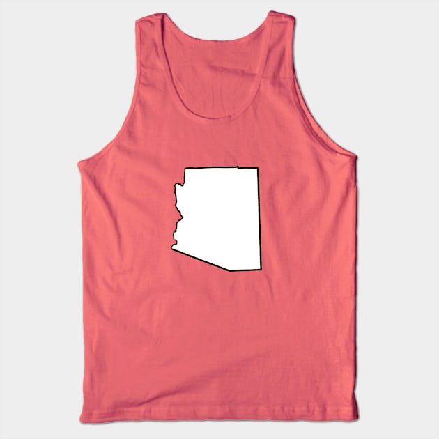 Arizona - Blank Outline Tank Top by loudestkitten